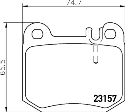 Bremžu uzliku kompl., Disku bremzes HELLA PAGID 8DB 355 008-831