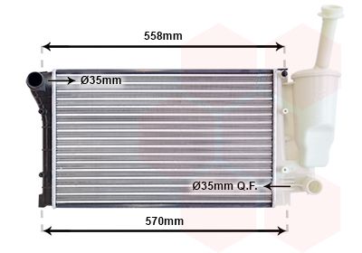 Radiators, Motora dzesēšanas sistēma VAN WEZEL 17002368
