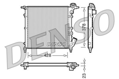 Radiators, Motora dzesēšanas sistēma DENSO DRM23012