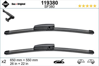 Stikla tīrītāja slotiņa SWF 119380