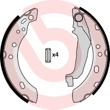 Bremžu loku komplekts BREMBO S 56 507