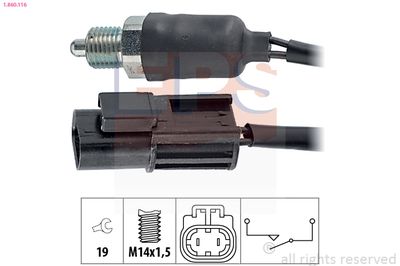 Выключатель, фара заднего хода EPS 1.860.116