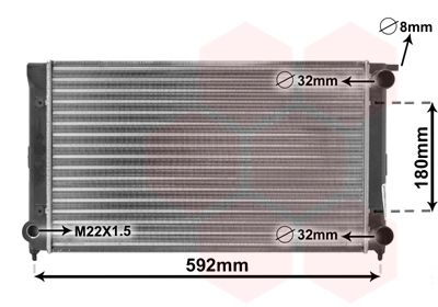 Radiators, Motora dzesēšanas sistēma VAN WEZEL 58002045
