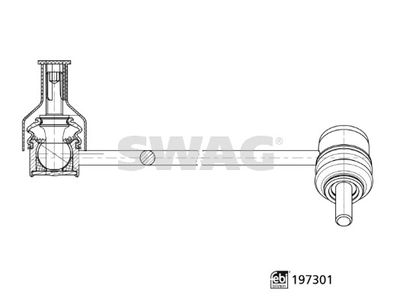 Тяга / стойка, стабилизатор SWAG 33 11 2555