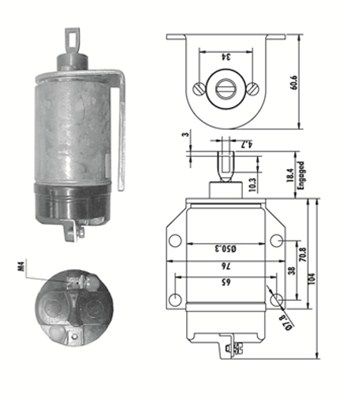 Ievilcējrelejs, Starteris MAGNETI MARELLI 940113050245