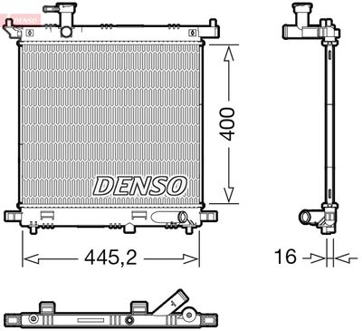 Radiators, Motora dzesēšanas sistēma DENSO DRM46066