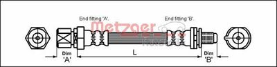 Тормозной шланг METZGER 4114730