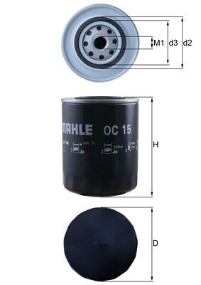 Масляный фильтр KNECHT OC 15