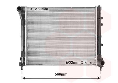 Radiators, Motora dzesēšanas sistēma VAN WEZEL 17002346