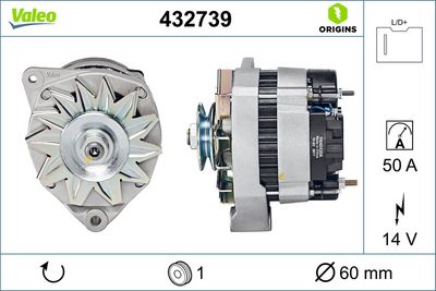 Генератор VALEO 432739