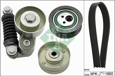 Поликлиновой ременный комплект Schaeffler INA 529 0126 10