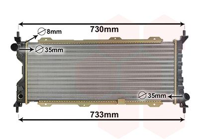 Radiators, Motora dzesēšanas sistēma VAN WEZEL 37002185