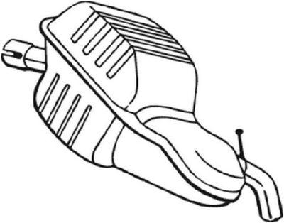 Глушитель выхлопных газов конечный BOSAL 235-151