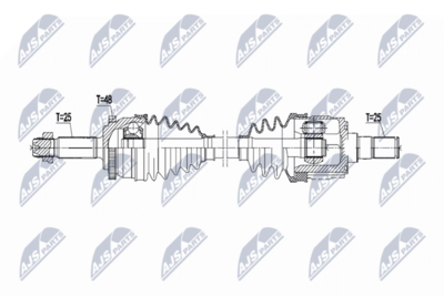 Приводной вал NTY NPW-HY-629
