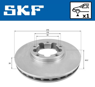 Bremžu diski SKF VKBD 81347 V1