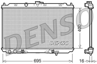 Radiators, Motora dzesēšanas sistēma DENSO DRM46026