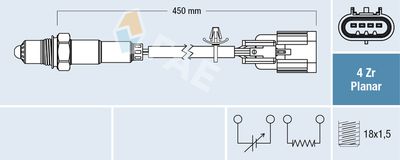 Лямбда-зонд FAE 77672