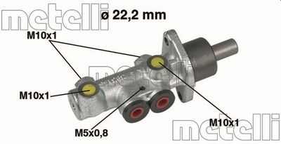 Главный тормозной цилиндр METELLI 05-0353