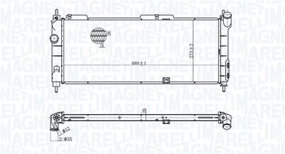 Radiators, Motora dzesēšanas sistēma MAGNETI MARELLI 350213175300