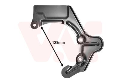 Dubļu sargs, Bremžu disks VAN WEZEL 5824371