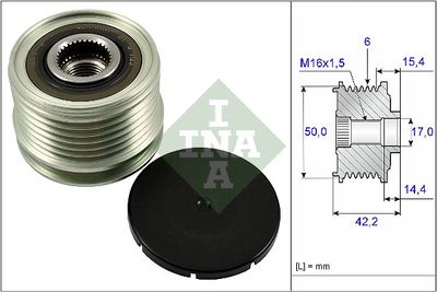 Ģeneratora brīvgaitas mehānisms Schaeffler INA 535 0265 10