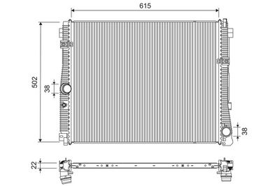 Radiators, Motora dzesēšanas sistēma VALEO 701311