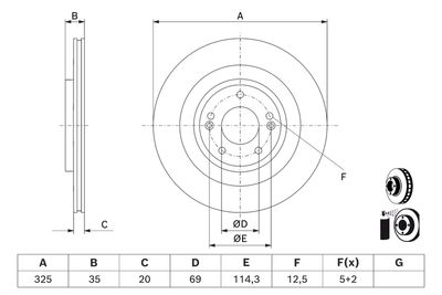 Bremžu diski BOSCH 0 986 479 J23