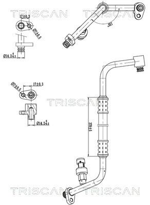 Augst-/Zemspiediena cauruļvads, Gaisa kond. sist. TRISCAN 9010 24019