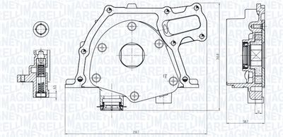 Масляный насос MAGNETI MARELLI 351516000017