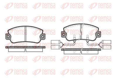 Bremžu uzliku kompl., Disku bremzes REMSA 0025.22