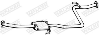 Средний глушитель выхлопных газов WALKER 13305