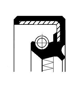 Уплотняющее кольцо, вспомогательный привод CORTECO 01012806B