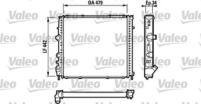 Radiators, Motora dzesēšanas sistēma VALEO 731910