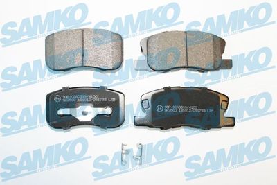 Bremžu uzliku kompl., Disku bremzes SAMKO 5SP1733