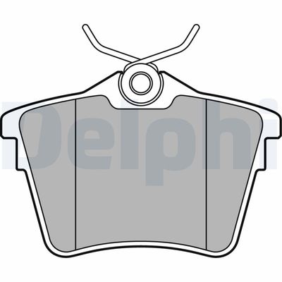 Комплект тормозных колодок, дисковый тормоз DELPHI LP1892