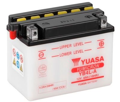 Startera akumulatoru baterija YUASA YB4L-A