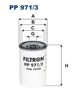 Degvielas filtrs FILTRON PP 971/3
