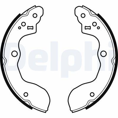 Комплект тормозных колодок DELPHI LS2071