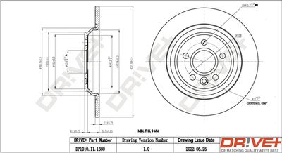 Тормозной диск Dr!ve+ DP1010.11.1380