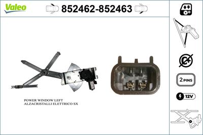 Стеклоподъемник VALEO 852462