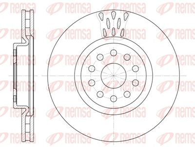 Тормозной диск REMSA 6563.10