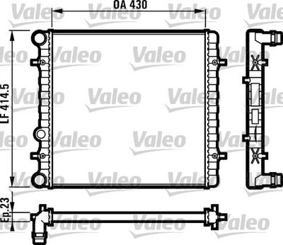 Radiators, Motora dzesēšanas sistēma VALEO 731607