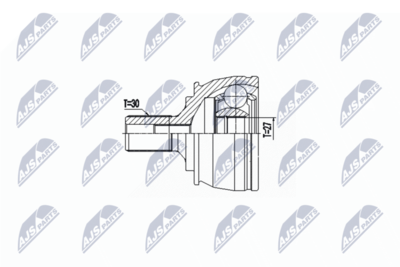 Šarnīru komplekts, Piedziņas vārpsta NTY NPZ-ME-029