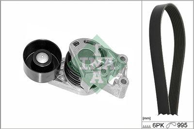 Ķīļrievu siksnu komplekts Schaeffler INA 529 0378 10