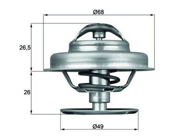 Termostats, Dzesēšanas šķidrums MAHLE TX 62 89