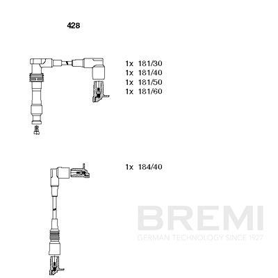 Augstsprieguma vadu komplekts BREMI 428