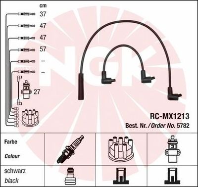 Augstsprieguma vadu komplekts NGK 5782