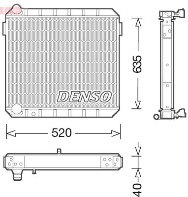 Radiators, Motora dzesēšanas sistēma DENSO DRM10110