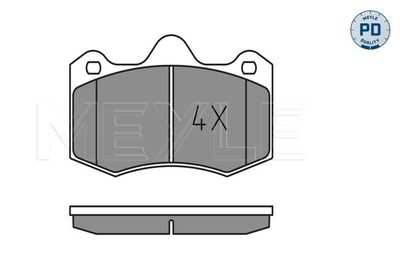 Комплект тормозных колодок, дисковый тормоз MEYLE 0252497417PD