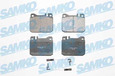 Комплект тормозных колодок, дисковый тормоз SAMKO 5SP141A